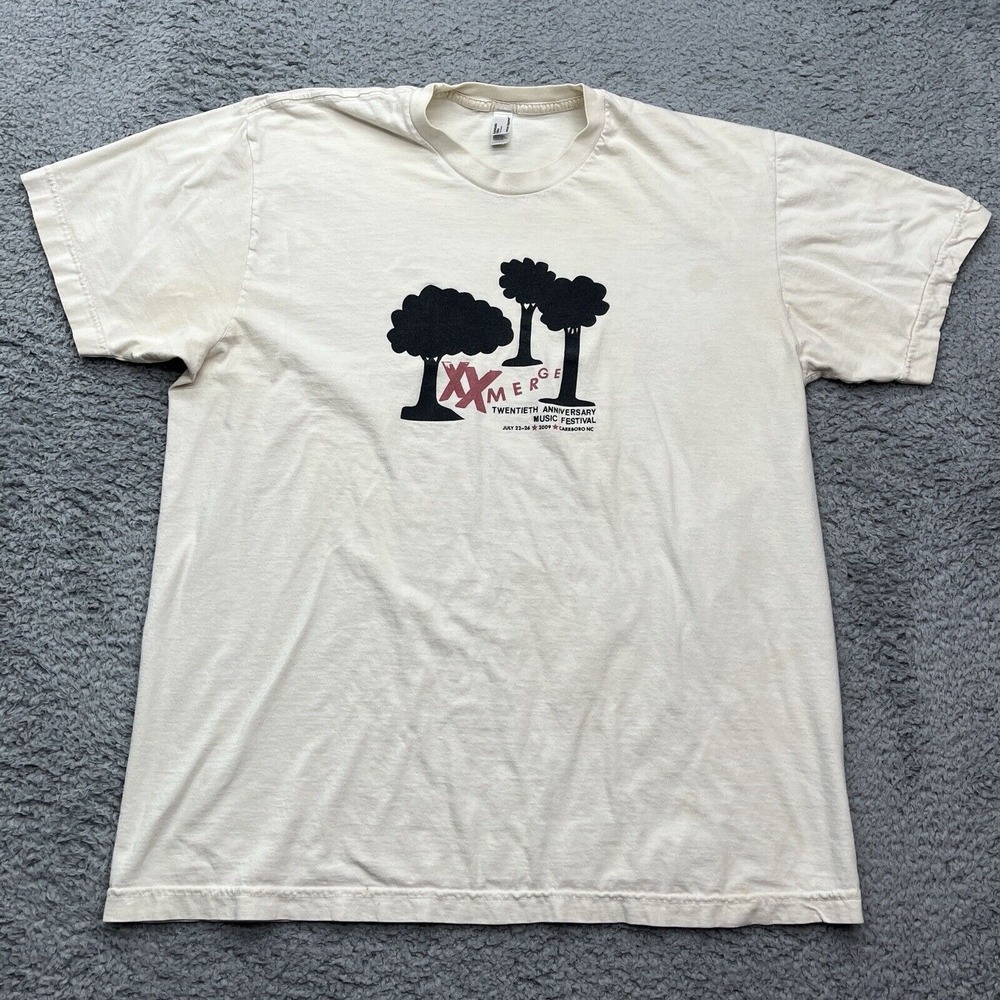 Merge Records 20th Anniversary Festival T-Shirt Size L 2009‎ XX Merge Superchunk